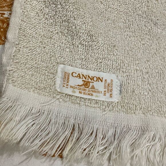 Vintage 1970s Cannon Potholder & Kitchen Mitt Dish Hand Towel Set Made in USA - Picture 7 of 10